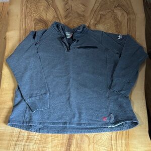 Ariat Women XL FR Gray Quarter-Zip Pullover
